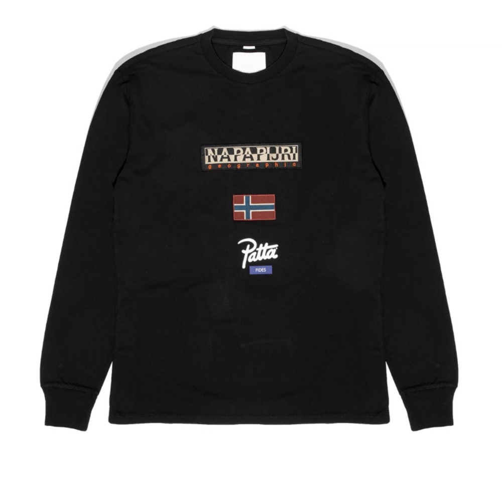 NAPAPIJRI X PATTA S-PATTA LONG SLEEVE 'BLACK'